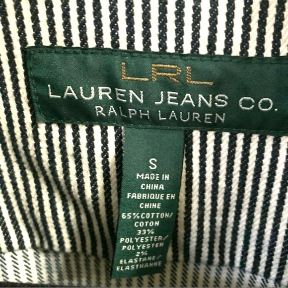 Lauren Jeans Striped Jacket S - Picture 6 of 7